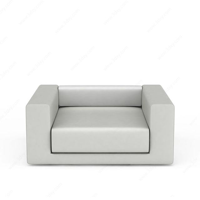 单人休闲沙发3D模型