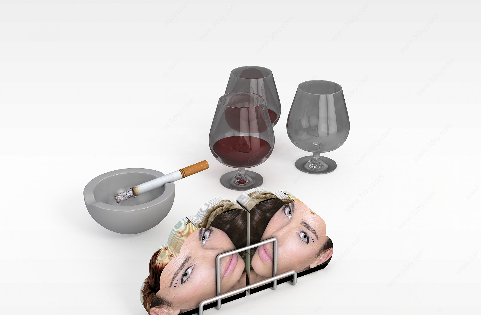 红酒酒具3D模型