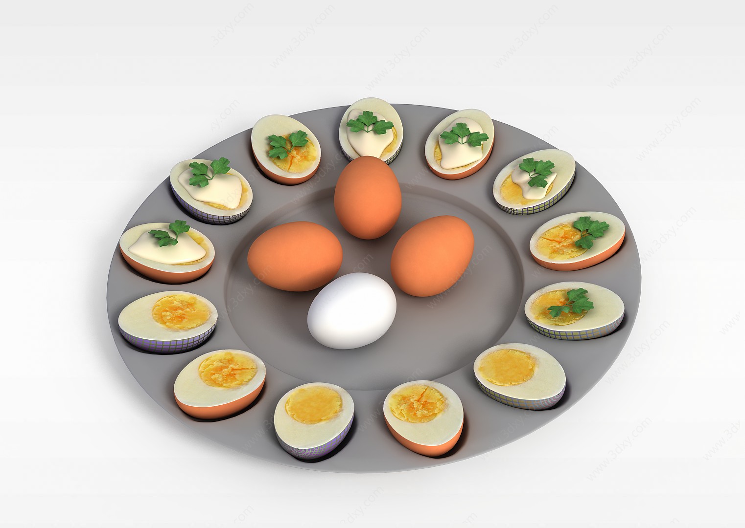 鸡蛋3D模型