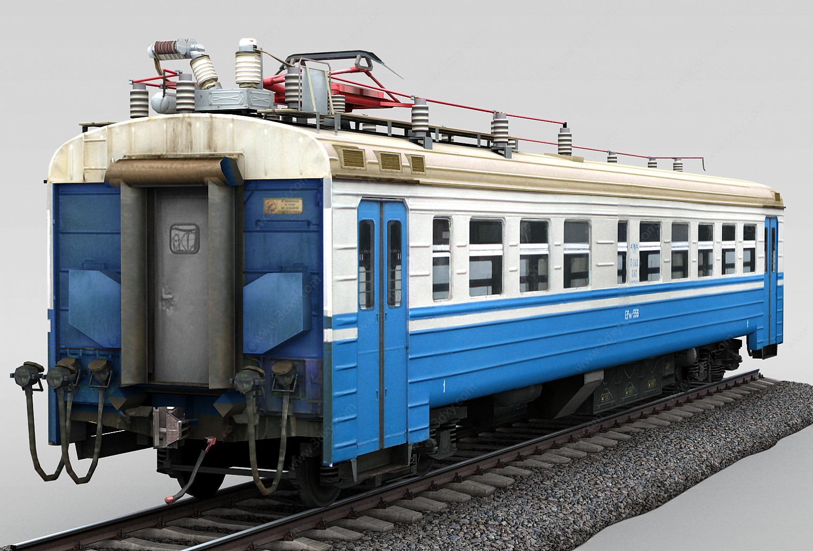 载人火车3D模型