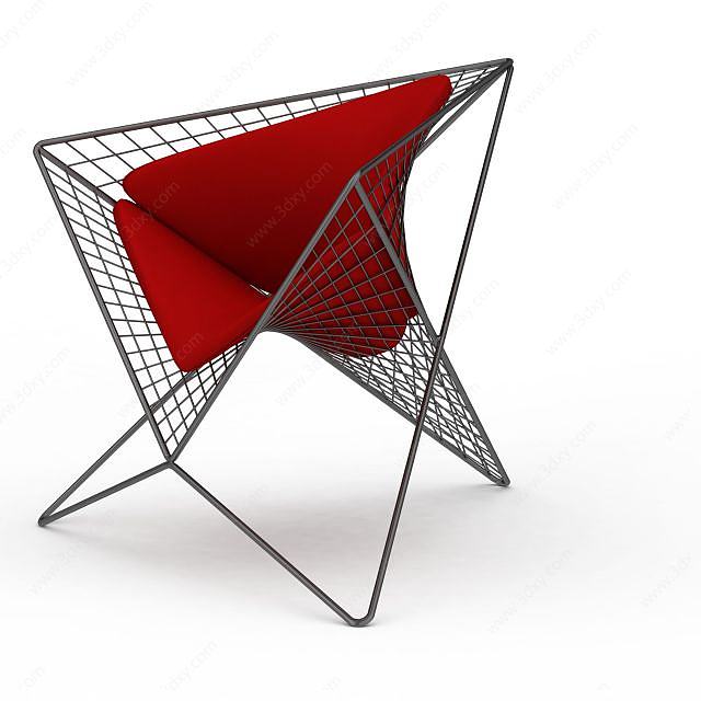 铁艺创意椅子3D模型