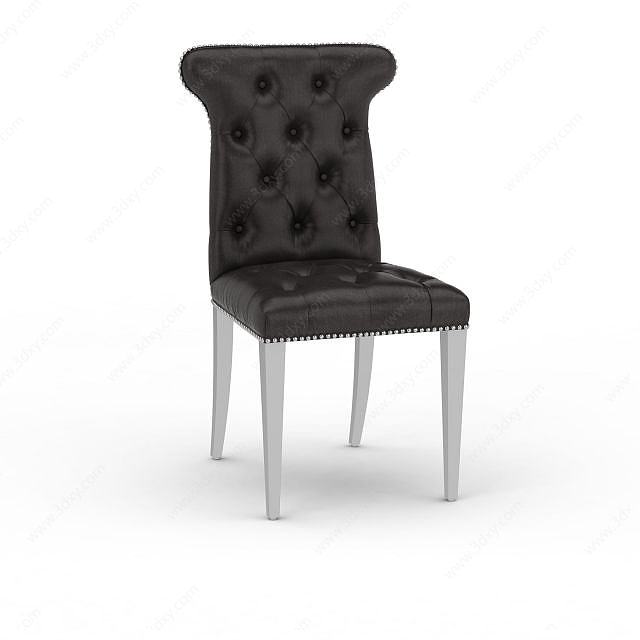真皮单人椅3D模型