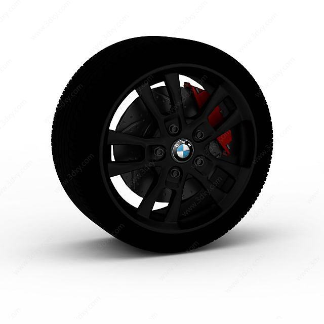 宝马轮胎3D模型