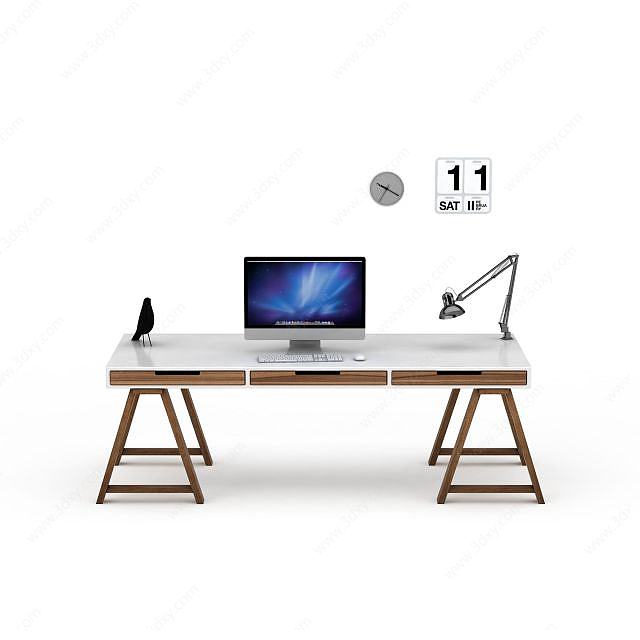 办公桌子3D模型