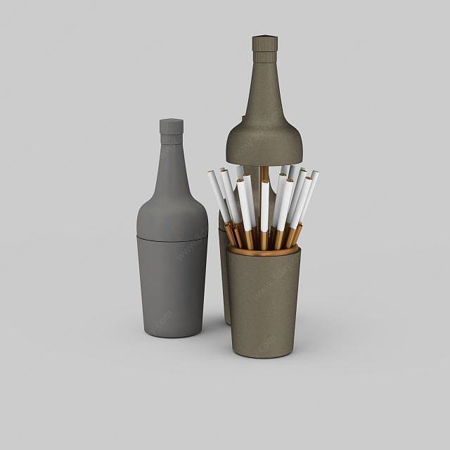香烟台灯3D模型