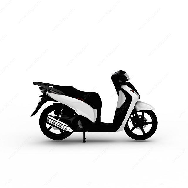 电动摩托车3D模型