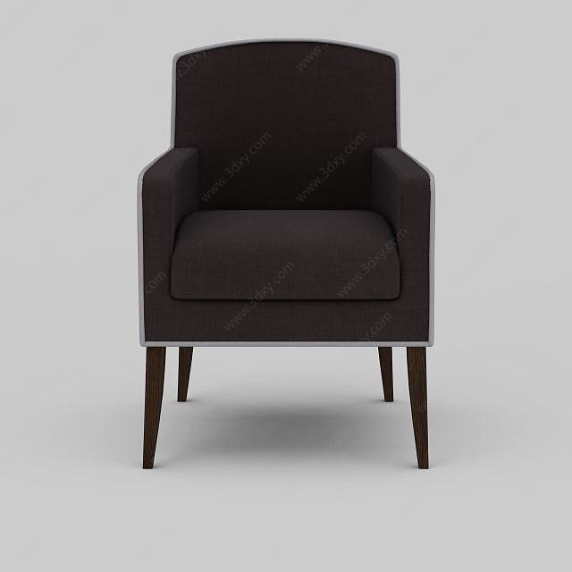 扶手沙发椅3D模型