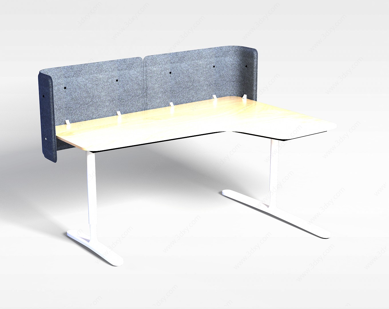 办公室简易桌子3D模型