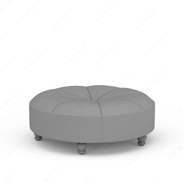 圆形沙发凳3D模型