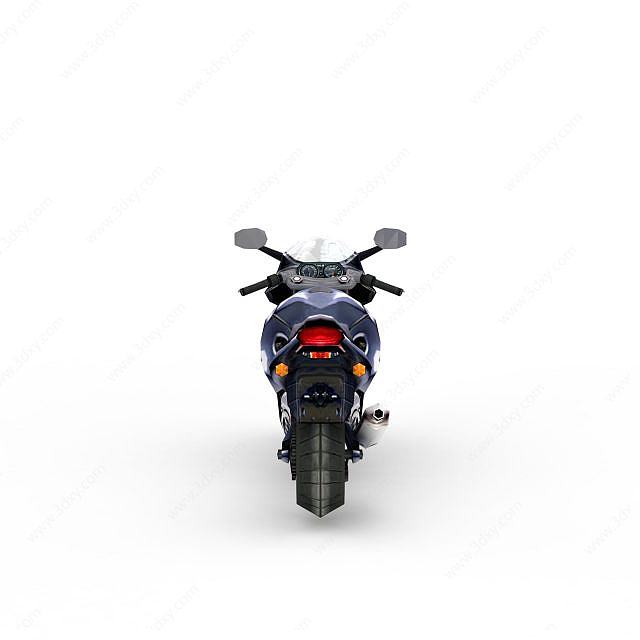 铃木摩托车3D模型