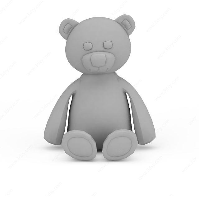 卡通玩具熊3D模型