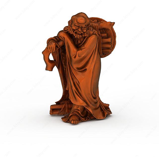 铜制雕像3D模型
