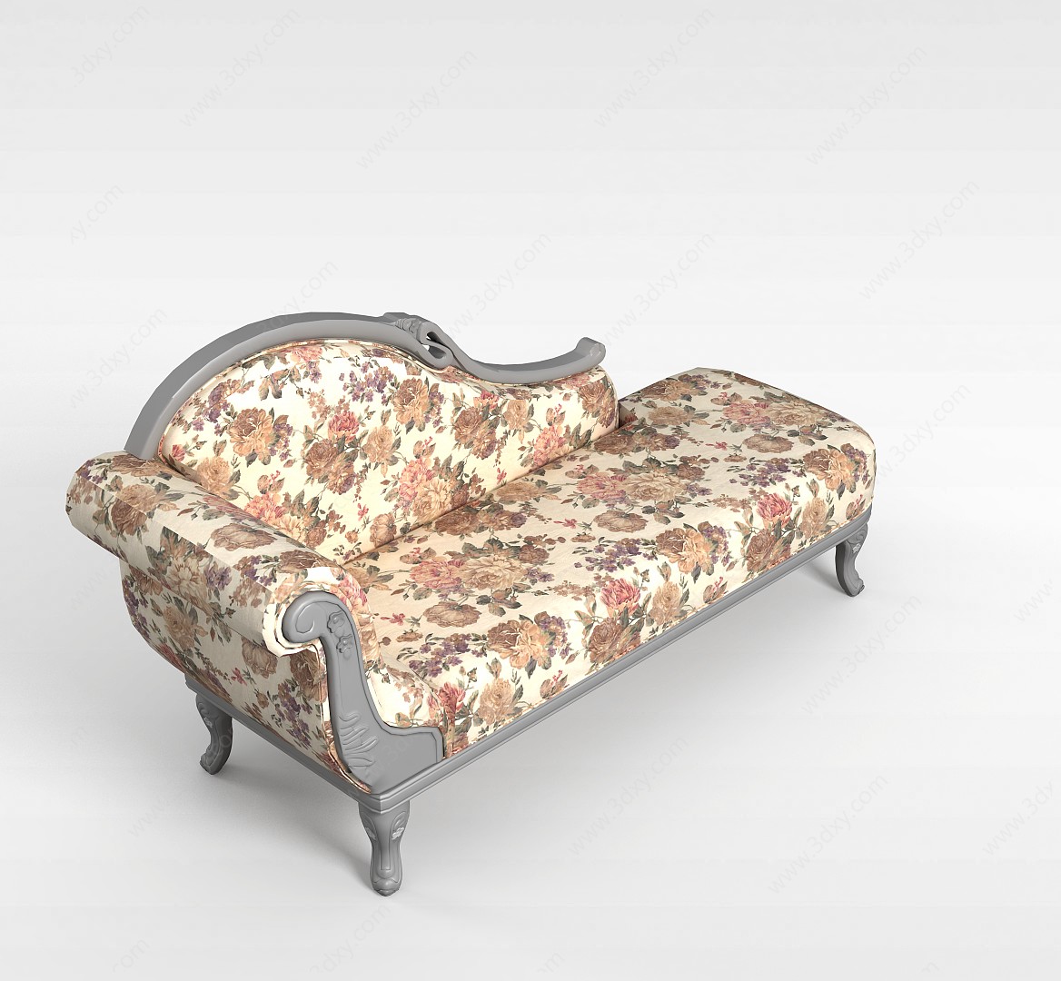 印花贵妃椅3D模型
