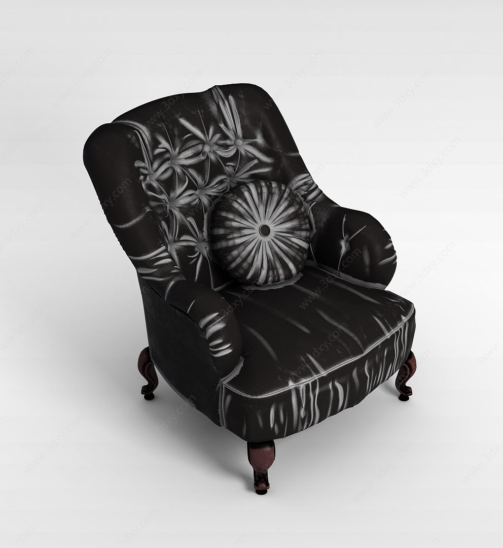 印花沙发椅3D模型