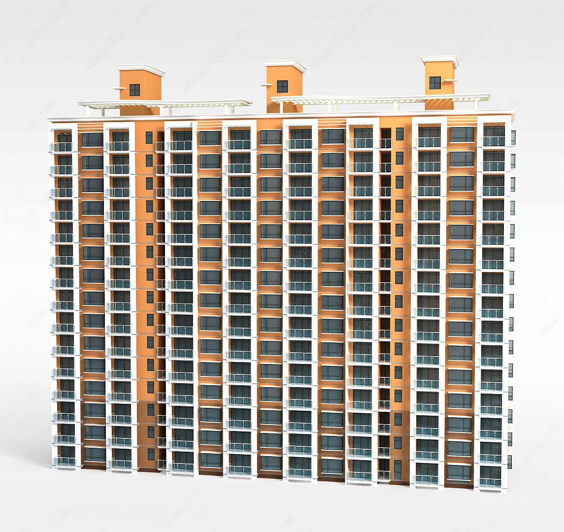 居民住宅楼3D模型