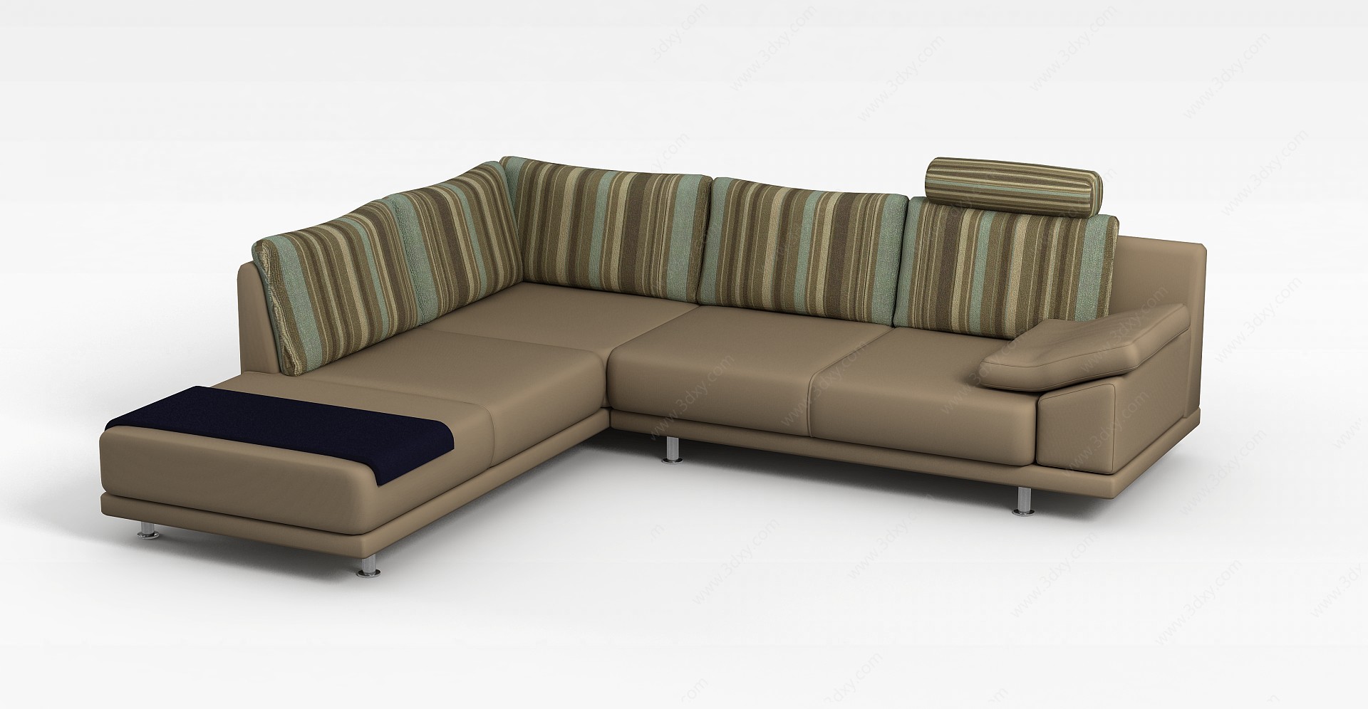 现代U型沙发3D模型