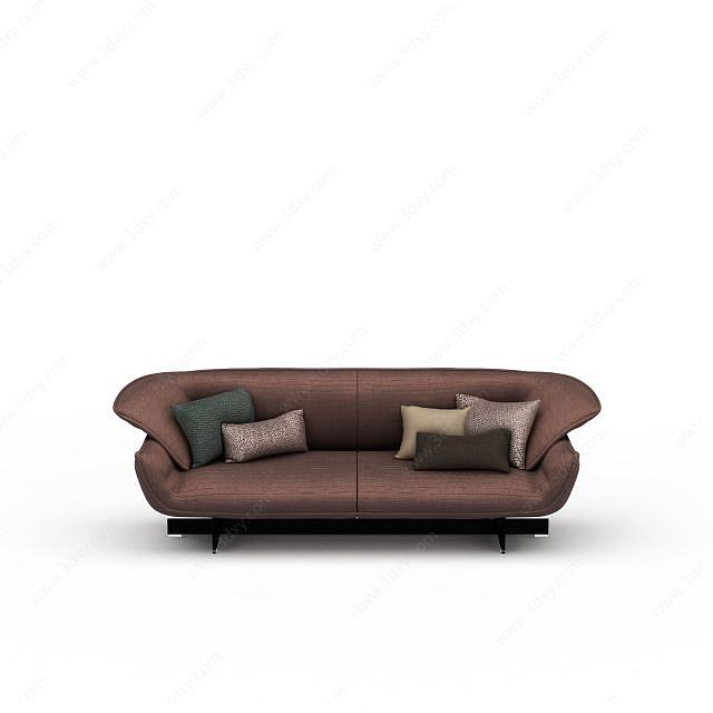 现代双人沙发3D模型