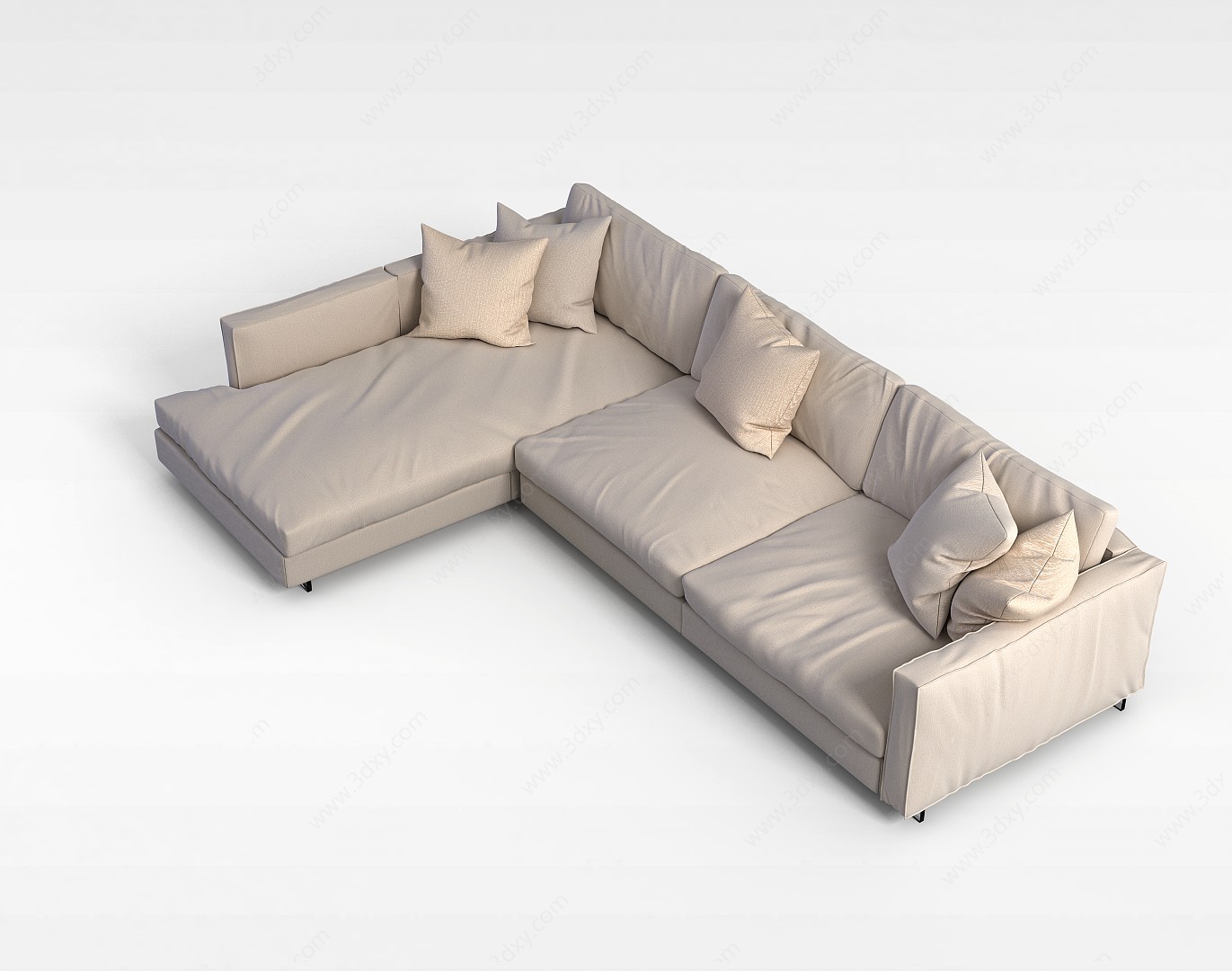 T 型沙发3D模型