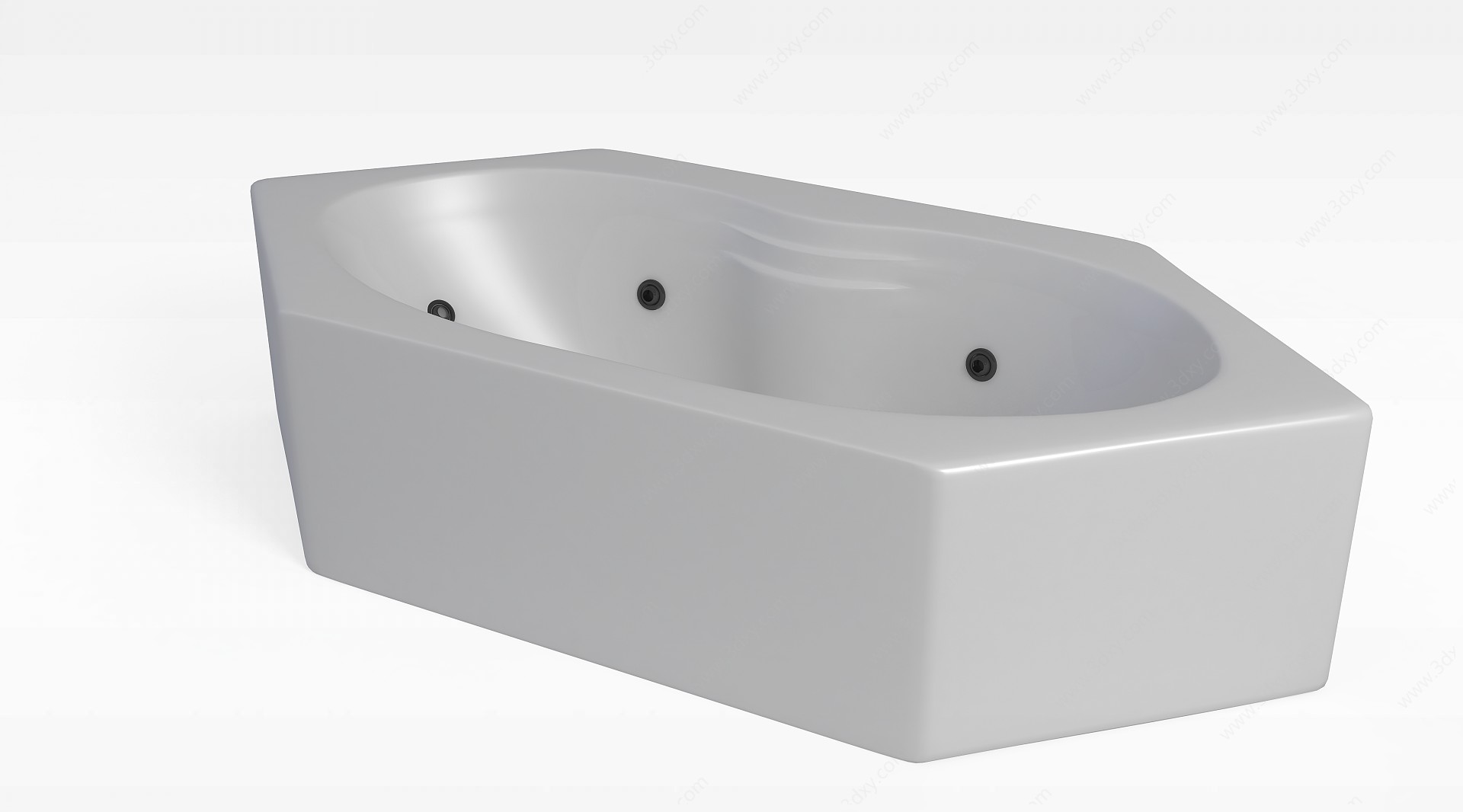 多边形浴缸3D模型