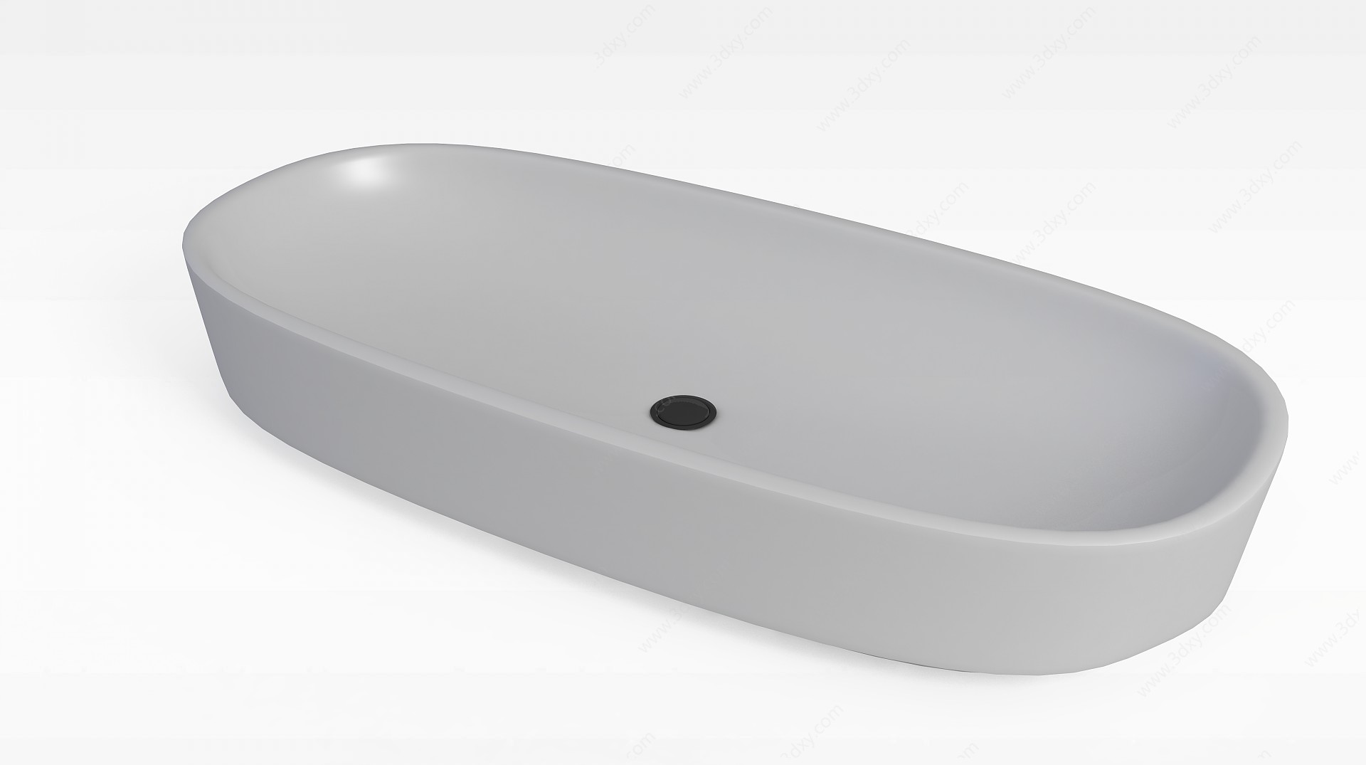 简易椭圆浴缸3D模型