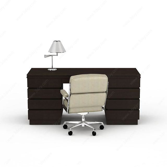 家居办公桌椅3D模型