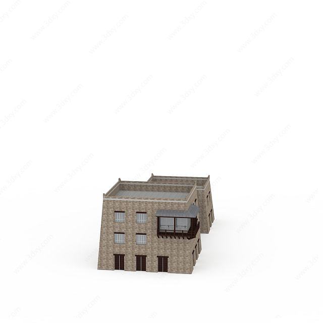 羌族房屋建筑3D模型