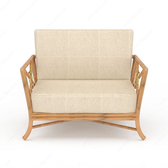 软垫椅子3D模型