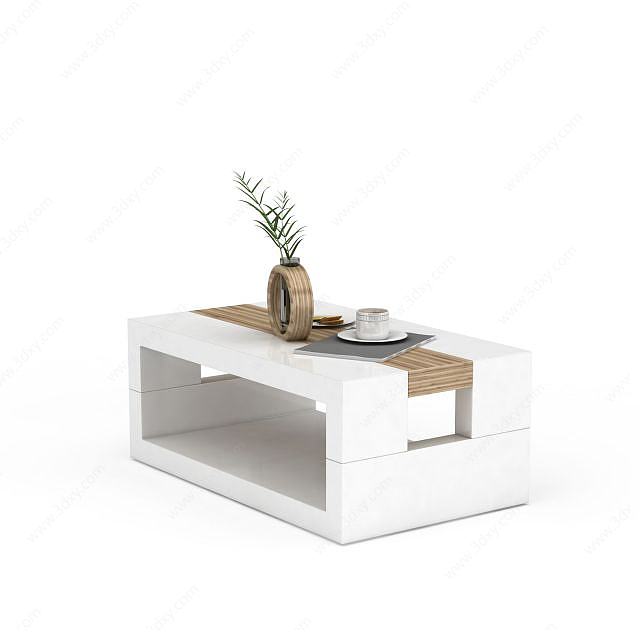 休闲边桌3D模型