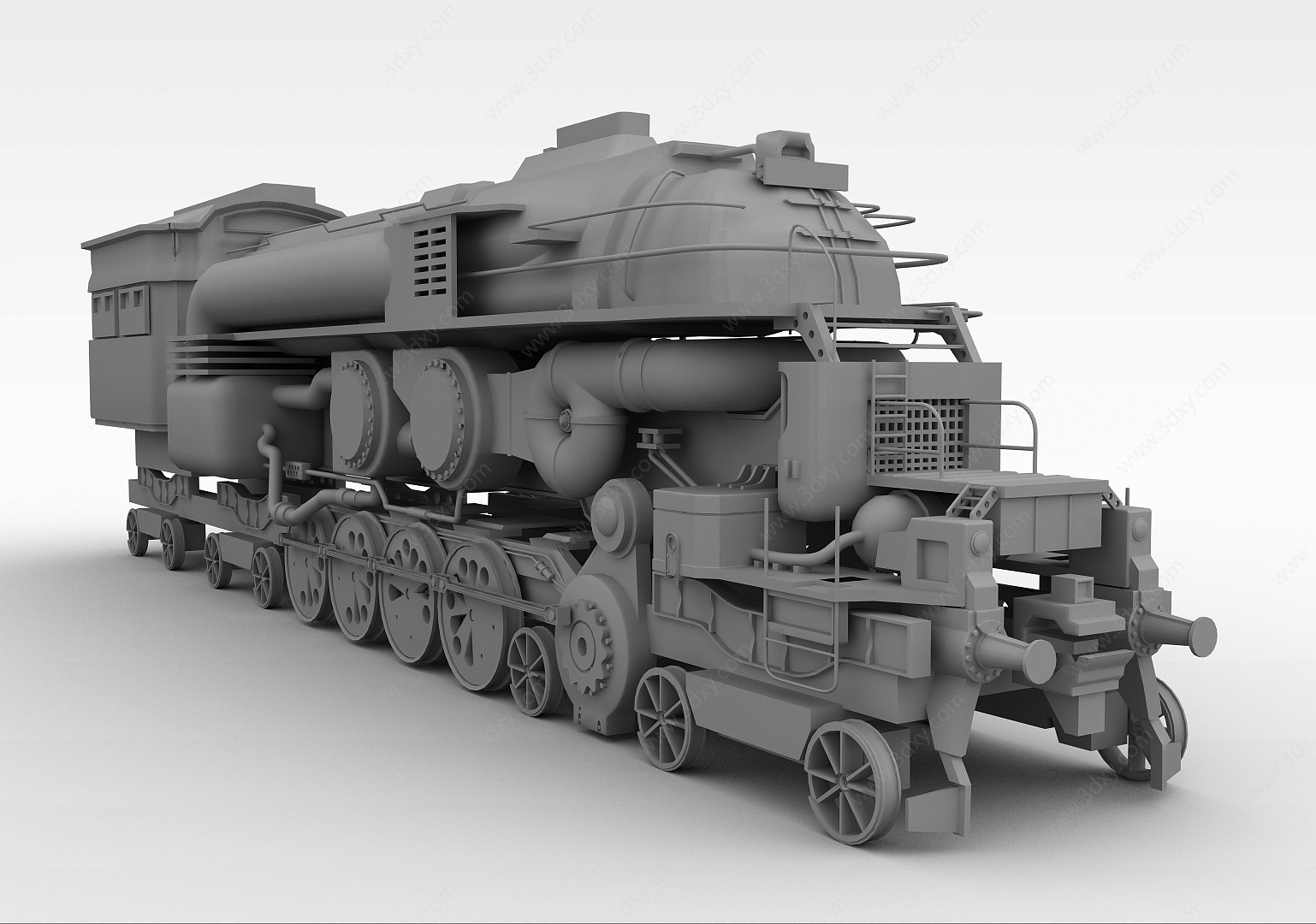 火车3D模型