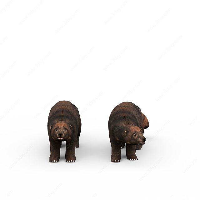 野熊3D模型