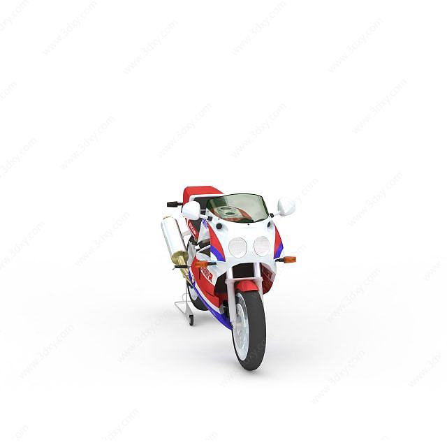 炫酷摩托赛车3D模型