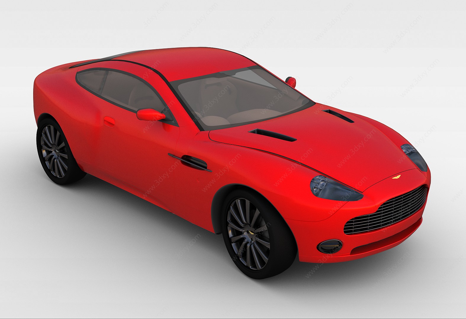 炫酷红色跑车3D模型