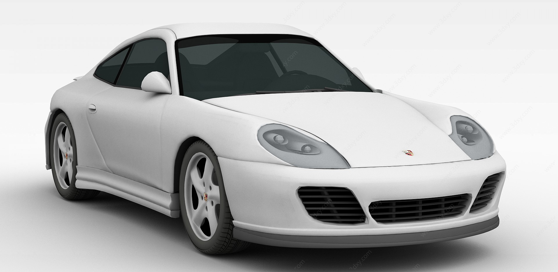 灰色小汽车3D模型