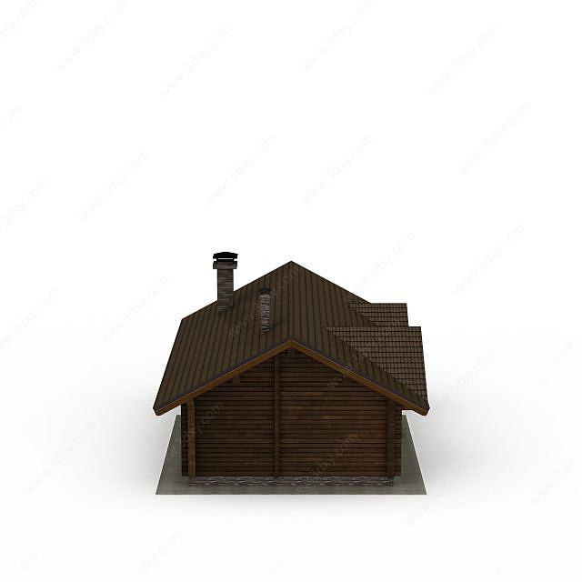 日式木屋建筑楼3D模型