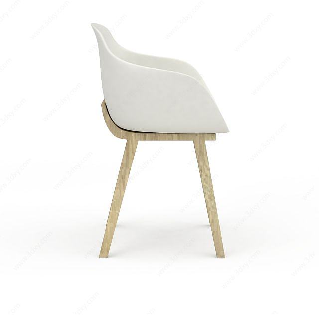 塑料餐椅3D模型