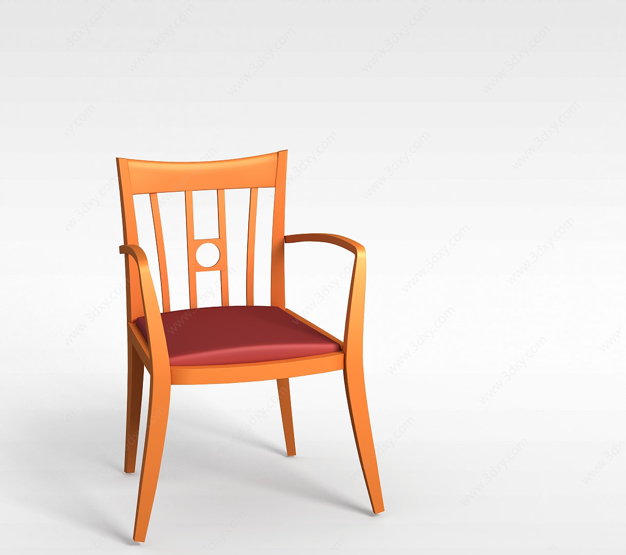 经典实木餐椅休闲椅3D模型