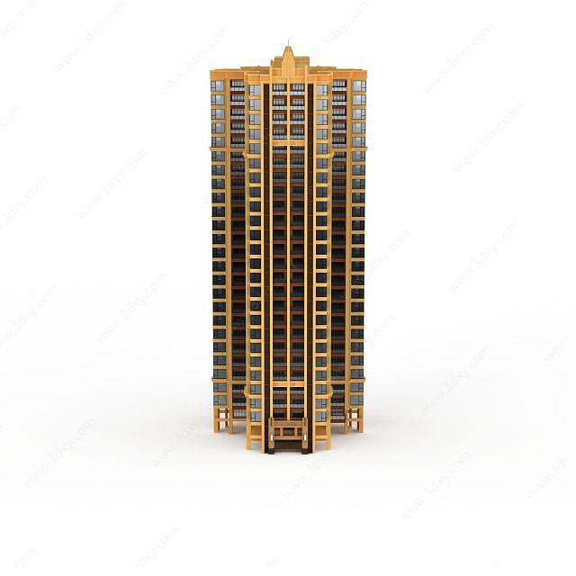 高层建筑楼宇3D模型
