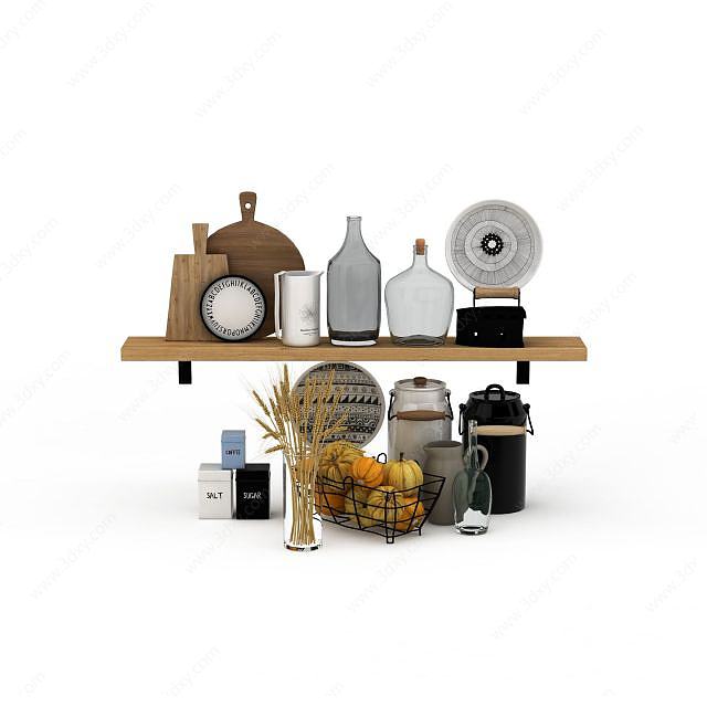 厨房器具储物架3D模型