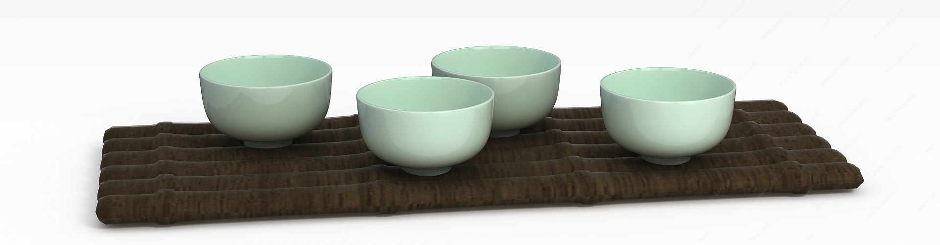 精美陶瓷茶杯3D模型