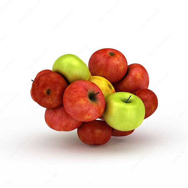 红苹果青苹果3D模型