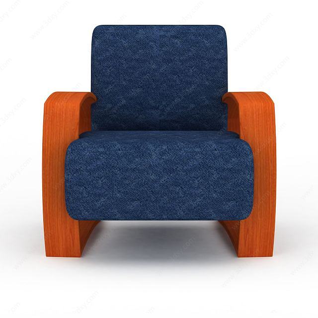 时尚休闲沙发椅3D模型