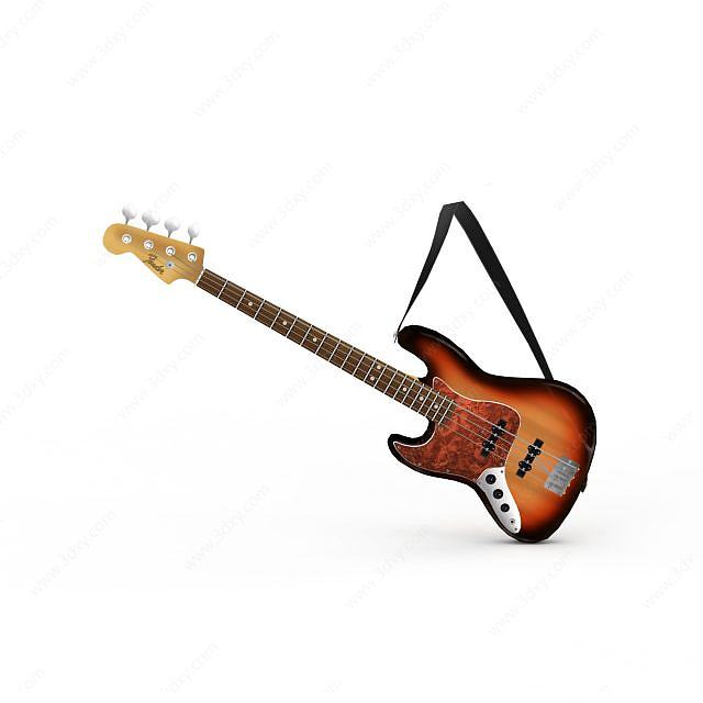 乐器吉他3D模型