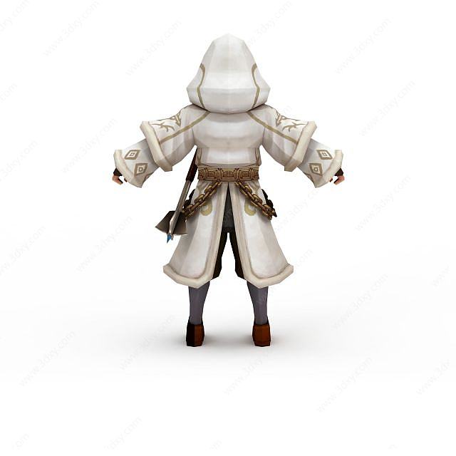 龙之谷牧师游戏人物3D模型