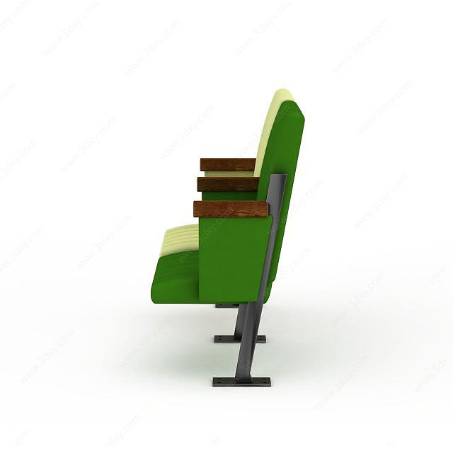 多色绒布休闲椅3D模型