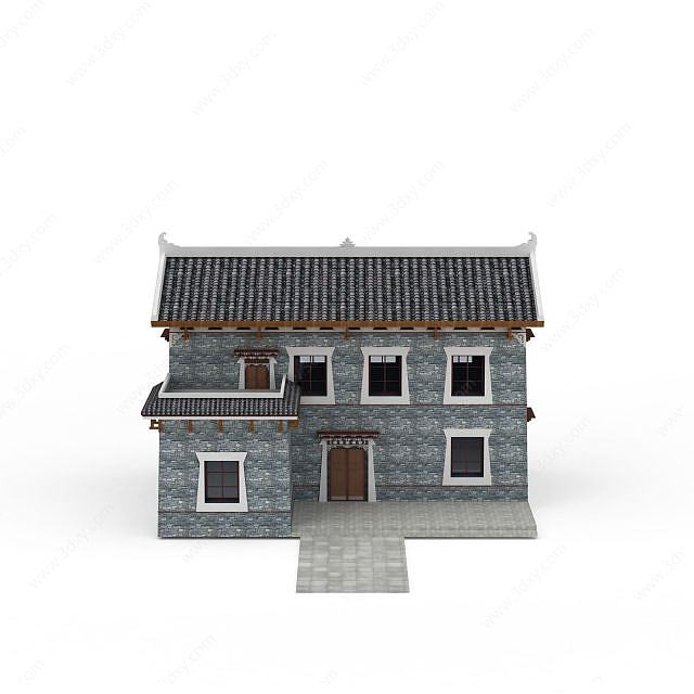 藏式民居3D模型