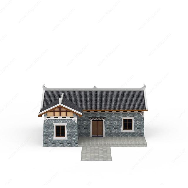藏式建筑小楼3D模型