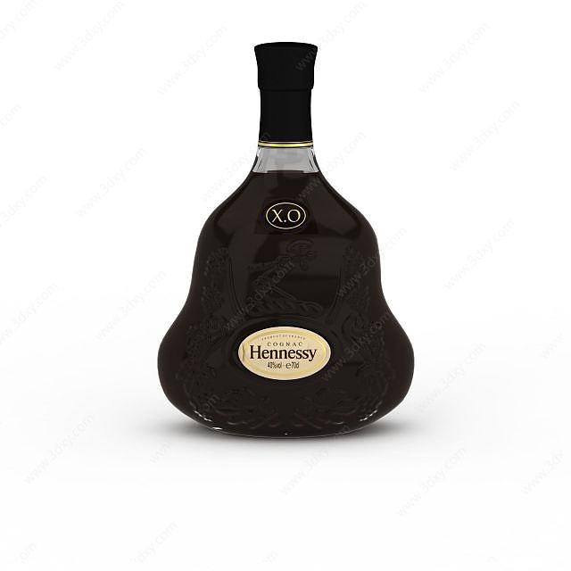 Hennessy洋酒XO3D模型