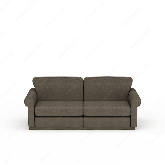 现代高档布艺双人沙发3D模型