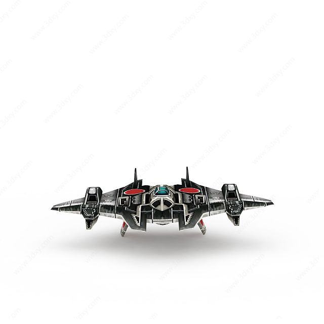 红色警戒游戏装备飞机3D模型