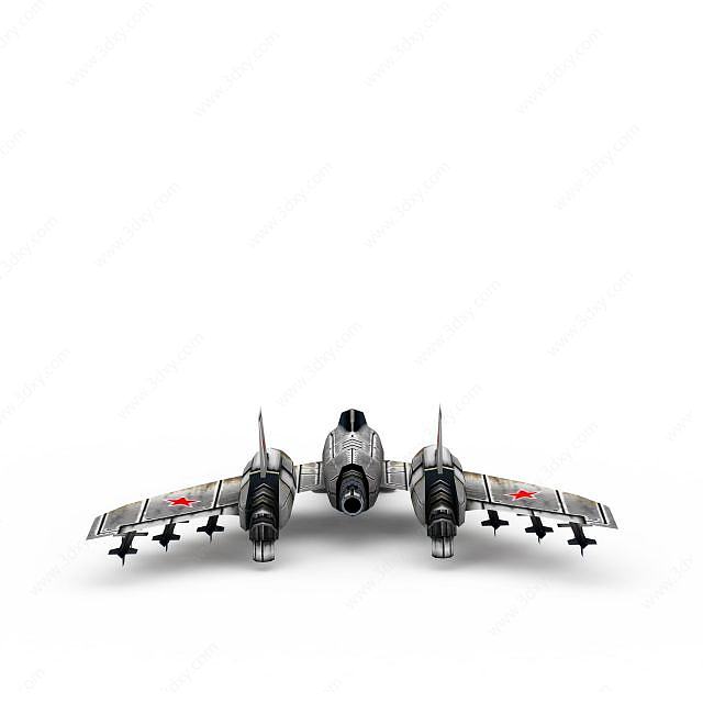 红色警戒苏联飞机游戏装备3D模型